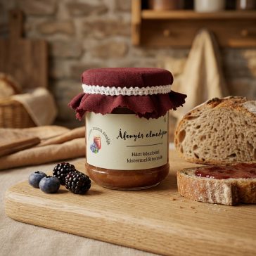 Mėlynių ir obuolių uogienė 200 g (su cukrumi)