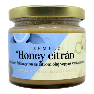   Honey citrán - Gyömbér, fokhagyma, citromolaj mézben 230g