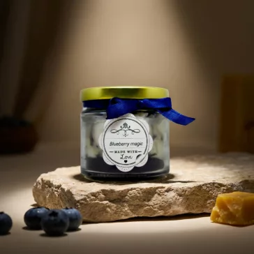 Áfonyás gyertya 130g