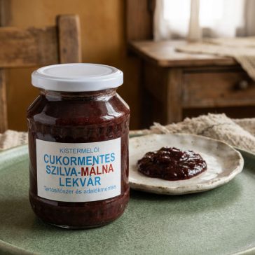 Slyvų ir aviečių uogienė 370g (be cukraus)